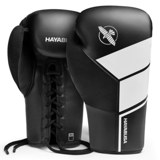 Hayabusa S4 Lace-Up Bokshandschoenen – Zwart