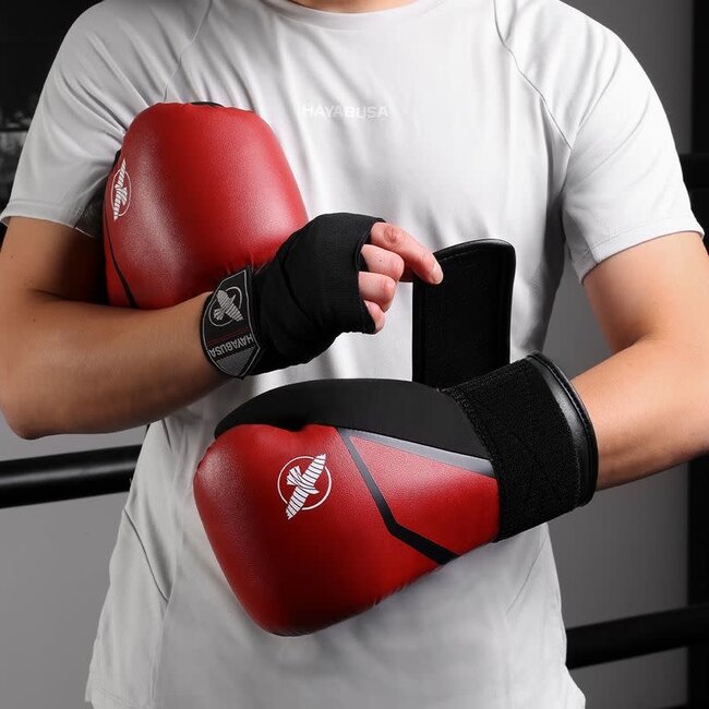 Hayabusa E1 Bokshandschoenen – Rood/Zwart – Training & Sparring