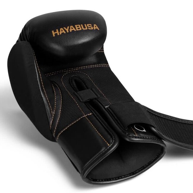 Hayabusa E1 Bokshandschoenen – Zwart/Goud – Training & Sparring