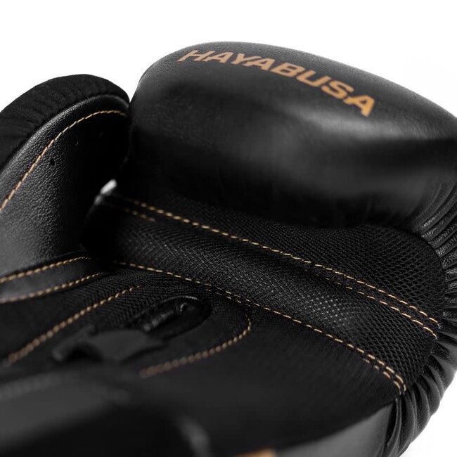 Hayabusa E1 Bokshandschoenen – Zwart/Goud – Training & Sparring