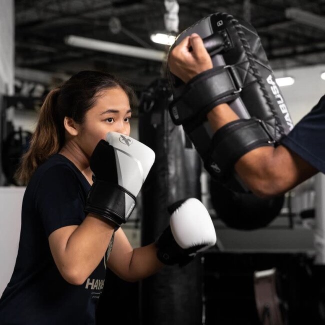 Hayabusa E1 Kids Bokshandschoenen – Wit/Zilver – Training & Sparring