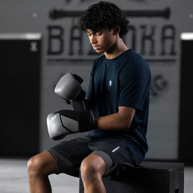 Hayabusa E1 Kids Bokshandschoenen – Grijs/Zwart – Training & Sparring