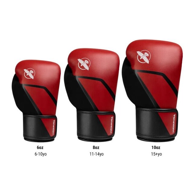 Hayabusa E1 Kids Bokshandschoenen – Rood/Zwart – Training & Sparring