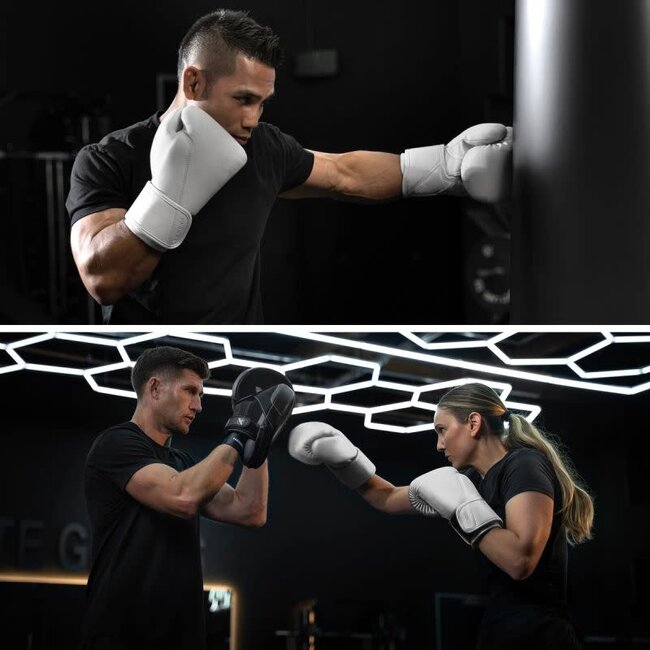 Hayabusa T360 Leather Bokshandschoenen – Sea Smoke – Training & Sparring