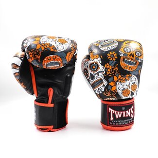 Twins Special FBGVL 3 Skull Bokshandschoenen – Oranje