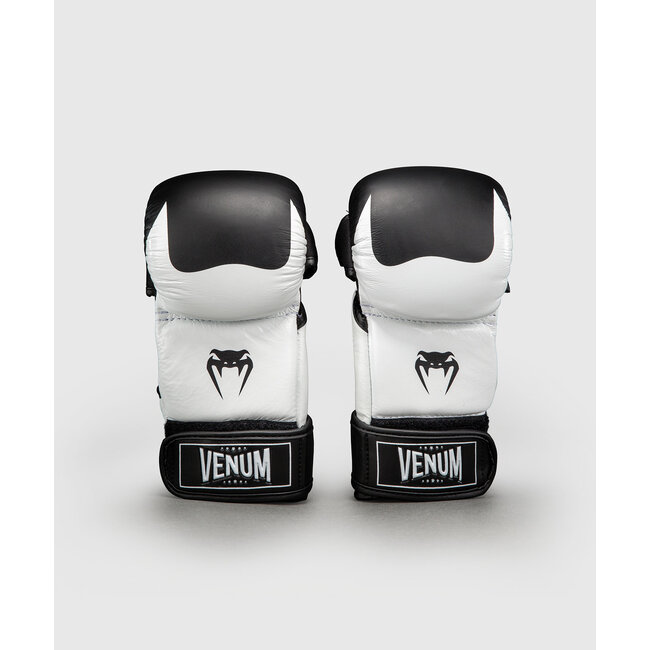 Venum Attack 2.0 Sparring Gloves Leather – Black/White voor MMA en Grappling