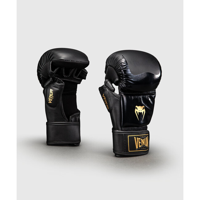 Venum Attack 2.0 Sparring Gloves Leather – Black/Gold voor MMA en Grappling