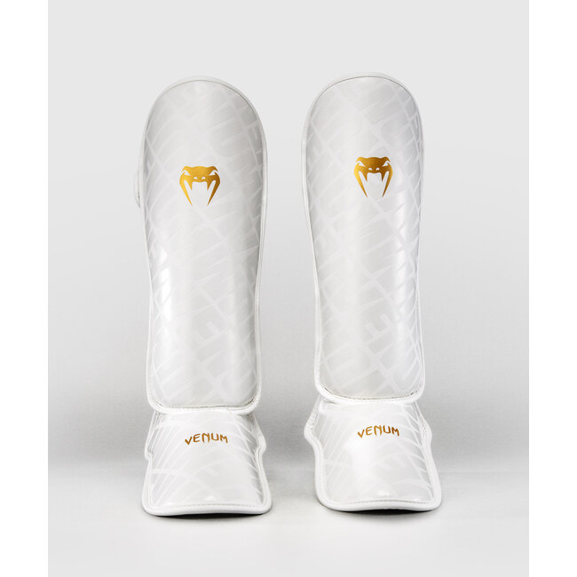 Venum Contender 1.5 XT 3D Scheenbeschermers – Wit/Goud