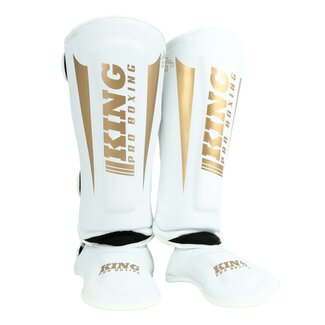 King Pro Boxing REVO 9 Scheenbeschermers - Wit