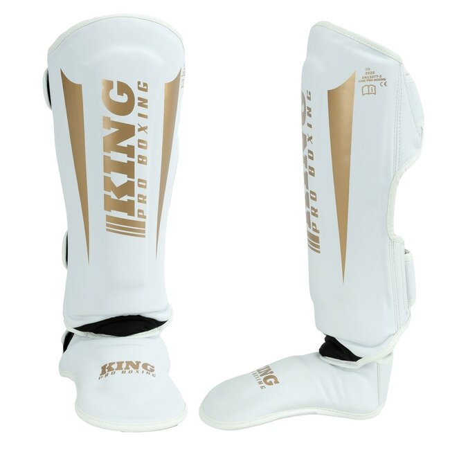 King Pro Boxing REVO 9 Scheenbeschermers - Wit