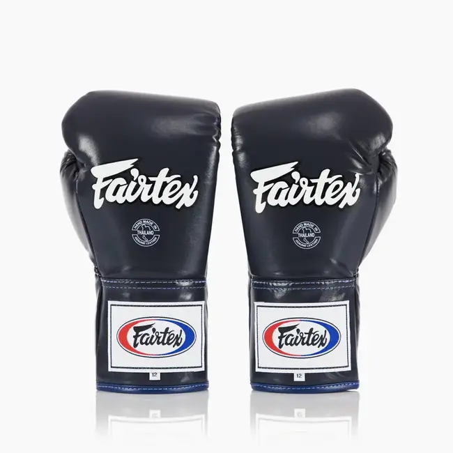 FAIRTEX BGL6 Leren Bokshandschoenen met Veters – Blauw