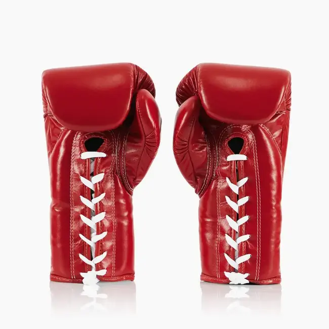 FAIRTEX BGL6 Leren Bokshandschoenen met Veters – Rood
