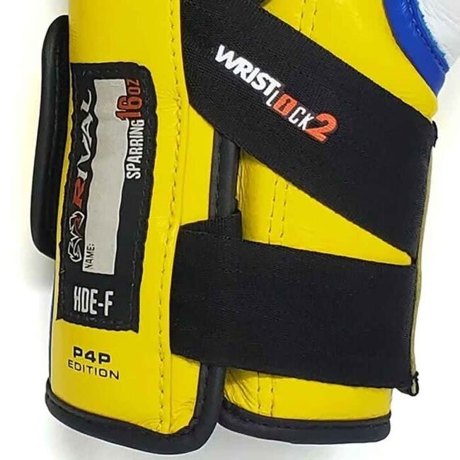 Rival RFX-Guerrero-V P4P Sparring Bokshandschoenen – Geel/Blauw