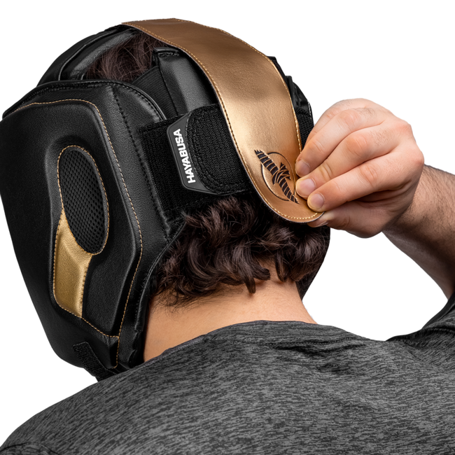 Hayabusa Hayabusa T3 Boxing Headgear – Zwart/Goud