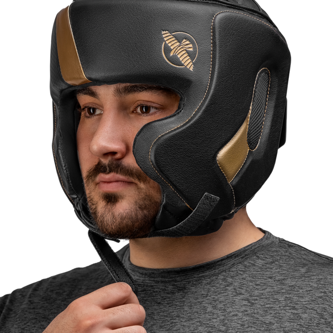 Hayabusa Hayabusa T3 Boxing Headgear – Zwart/Goud