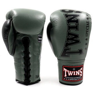 Twins Special BGLL 8 Olive/Black – Bokshandschoenen met Veters