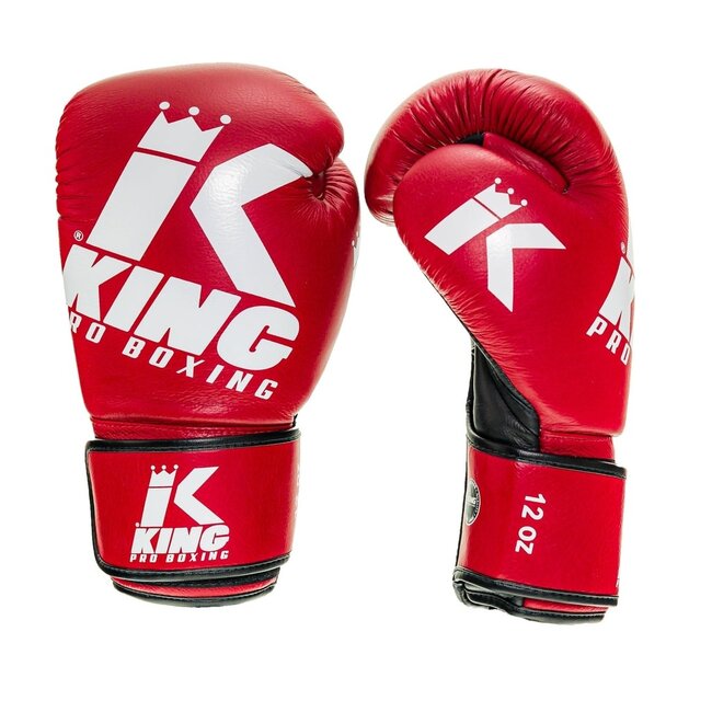 King Pro Boxing King Pro Boxing Platinum 4 Leren Bokshandschoenen – Rood/Wit