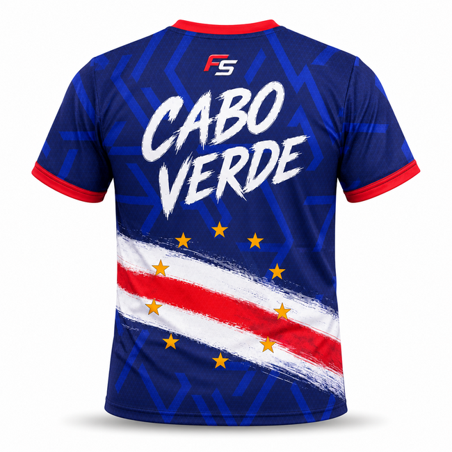 Fightsense Fightsense Cabo Verde Supportersshirt – Kaapverdië