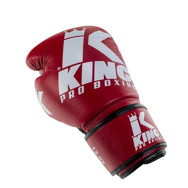 King Pro Boxing King Pro Boxing Platinum 4 Leren Bokshandschoenen – Rood/Wit