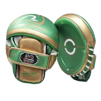 Rival RPM100 Professional Punch Mitts – Groen/Goud