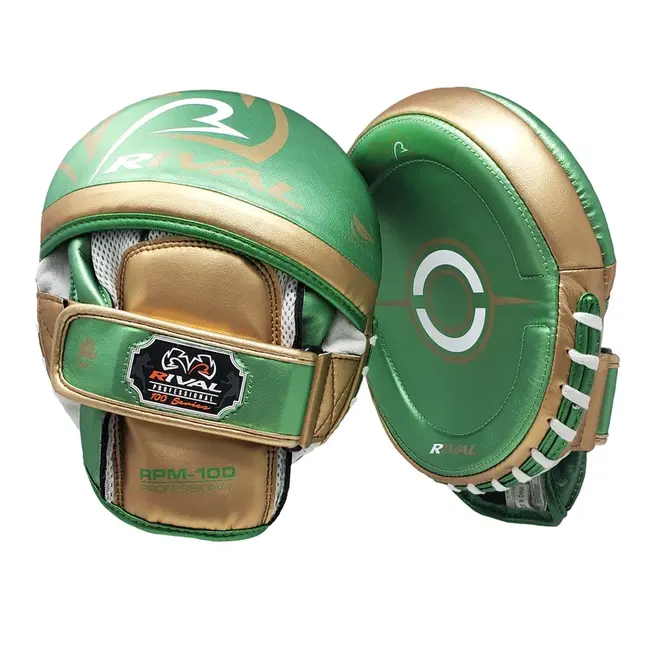 Rival Rival RPM100 Professional Punch Mitts – Groen/Goud