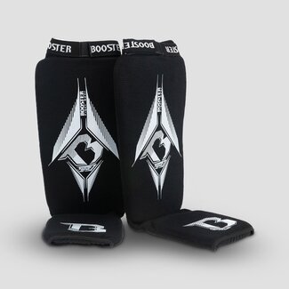 Booster Fightgear Booster AMSG Pro 1 Scheenbeschermers – Zwart