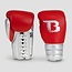 Booster Fightgear Rapid Strike LU 3 Bokshandschoenen met Veters – Rood/Zilver