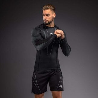 Venum Venum Streamline Long Sleeve Rashguard - Black/White