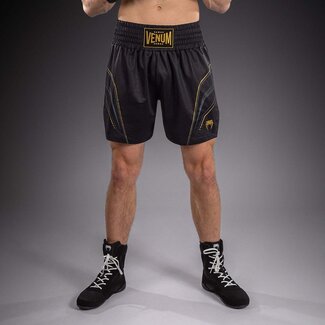 Venum Streamline Boxing Shorts - Black/Gold