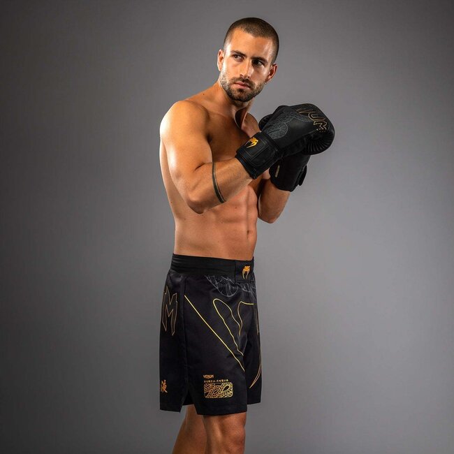 Venum Venum Serpenti Fight Shorts - Black/Silver/Gold