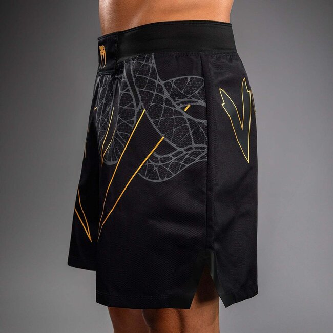 Venum Venum Serpenti Fight Shorts - Black/Silver/Gold