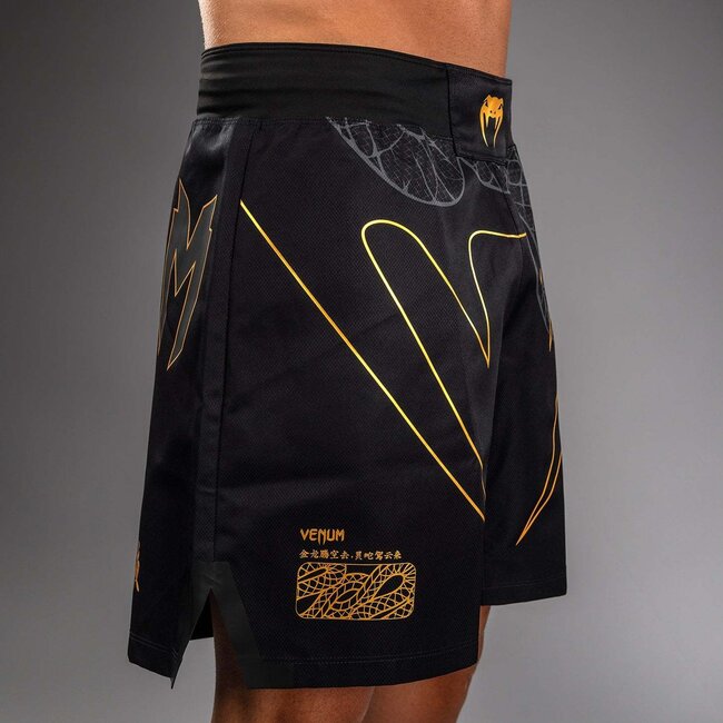 Venum Venum Serpenti Fight Shorts - Black/Silver/Gold