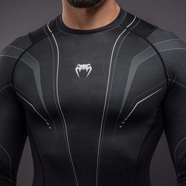 Venum Venum Streamline Long Sleeve Rashguard - Black/White