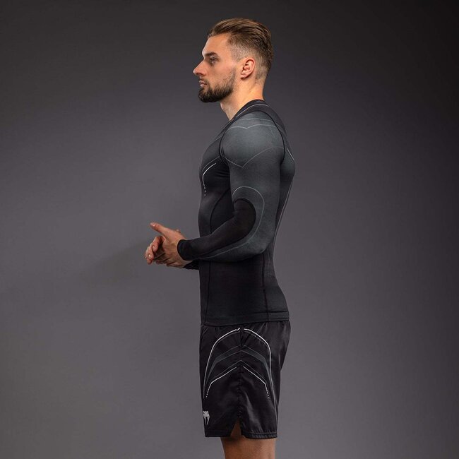 Venum Venum Streamline Long Sleeve Rashguard - Black/White