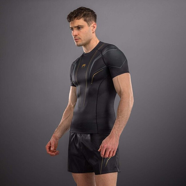 Venum Venum Streamline Short Sleeve Rashguard - Black/Gold
