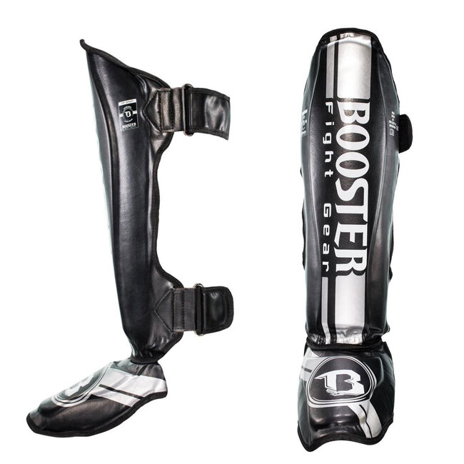 Booster Fightgear Scheenbeschermers - BSG V3 BLACK/SILVER