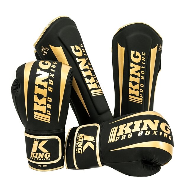 King Pro Boxing King Pro Boxing REVO 6 Bokshandschoenen – Zwart/Goud