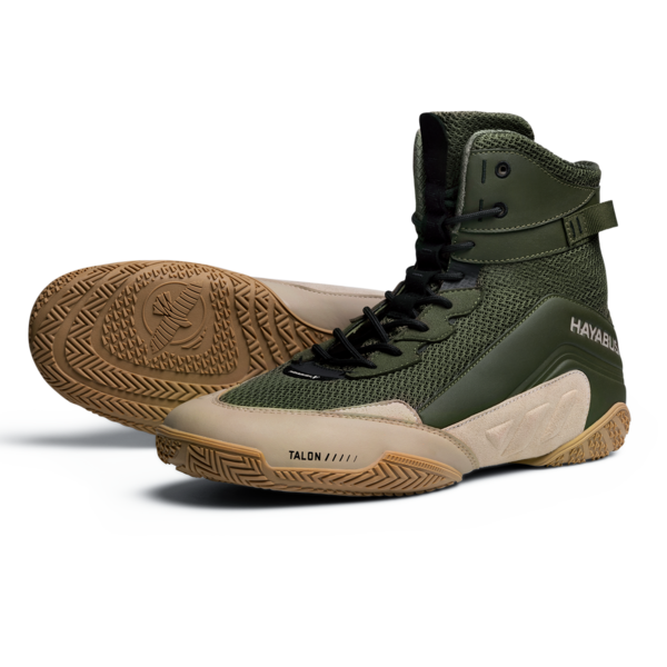 Hayabusa Talon chaussures de boxe – vert/Tan