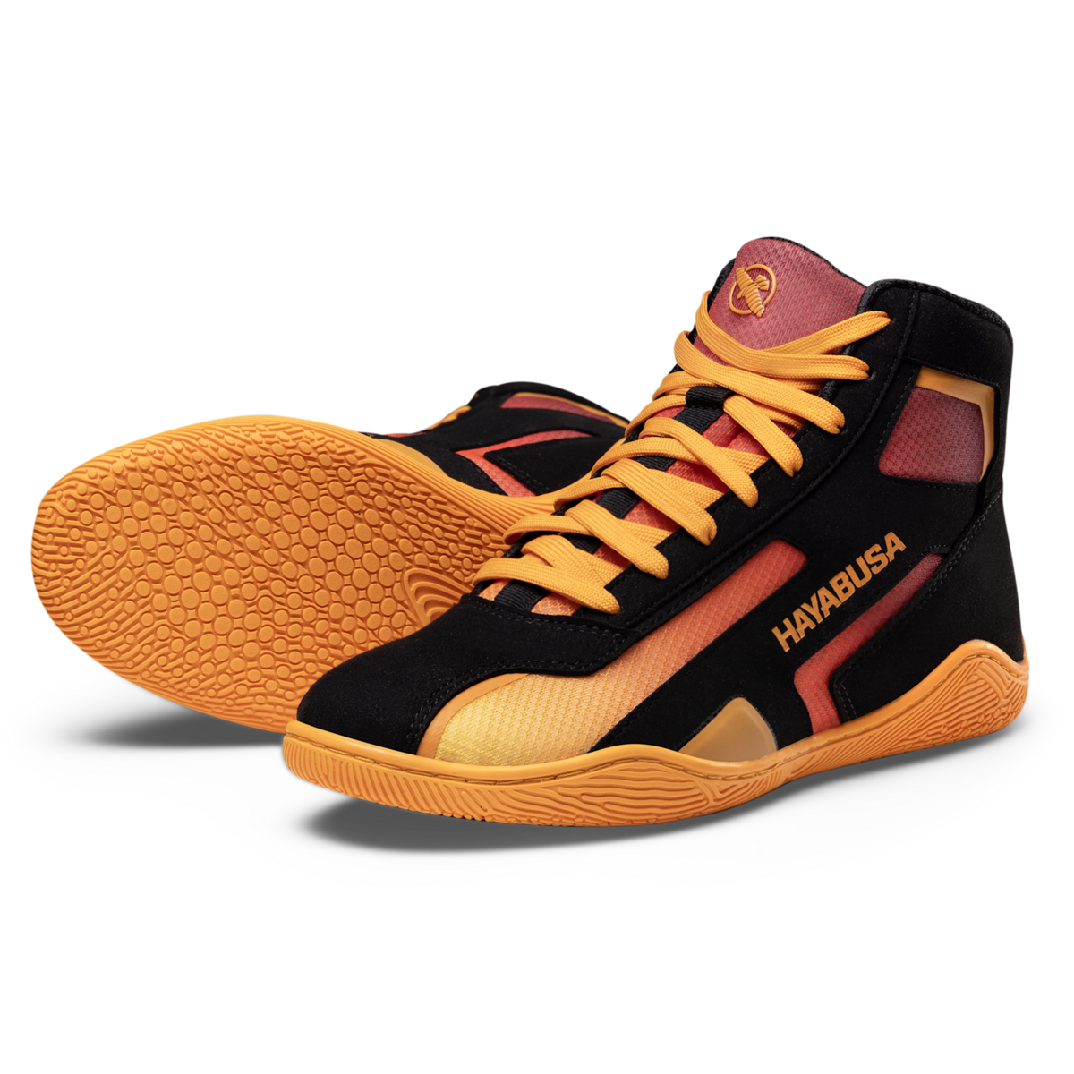 Hayabusa Surge chaussures de lutte – noir/orange