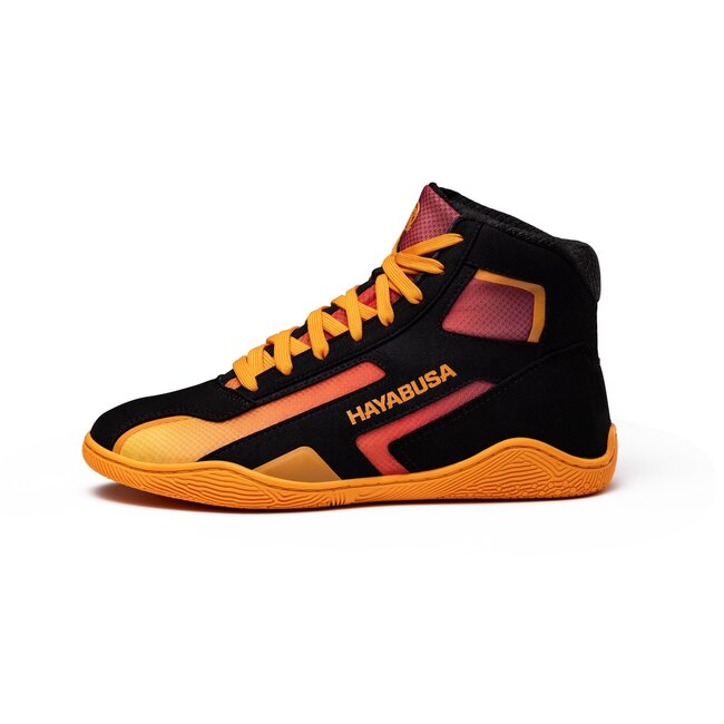 Hayabusa Hayabusa Surge Worstelschoenen – Zwart/Oranje | Grip & Ondersteuning
