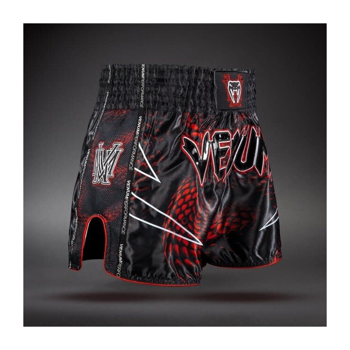 Venum Matupa short de Muay Thaï – noir/rouge/argent