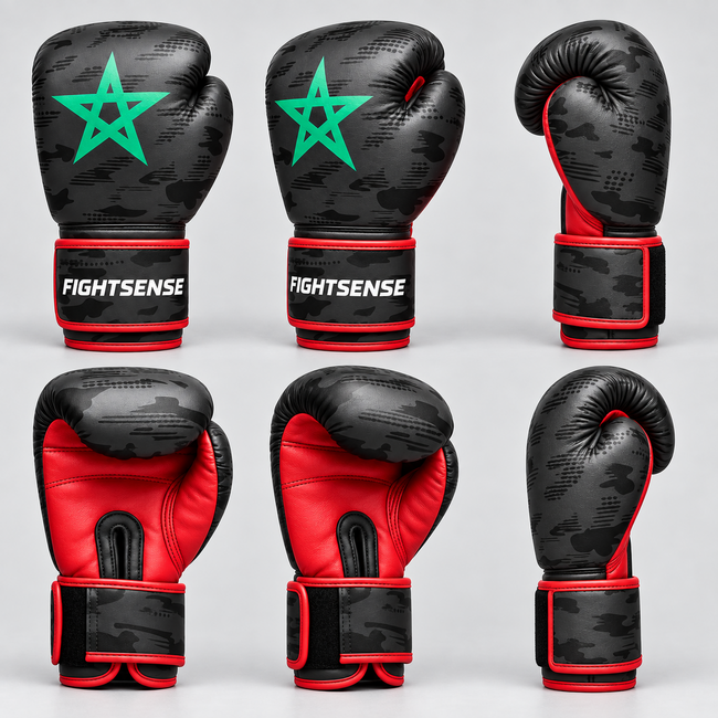 Fightsense Bokshandschoenen Marokko – Green Star Edition