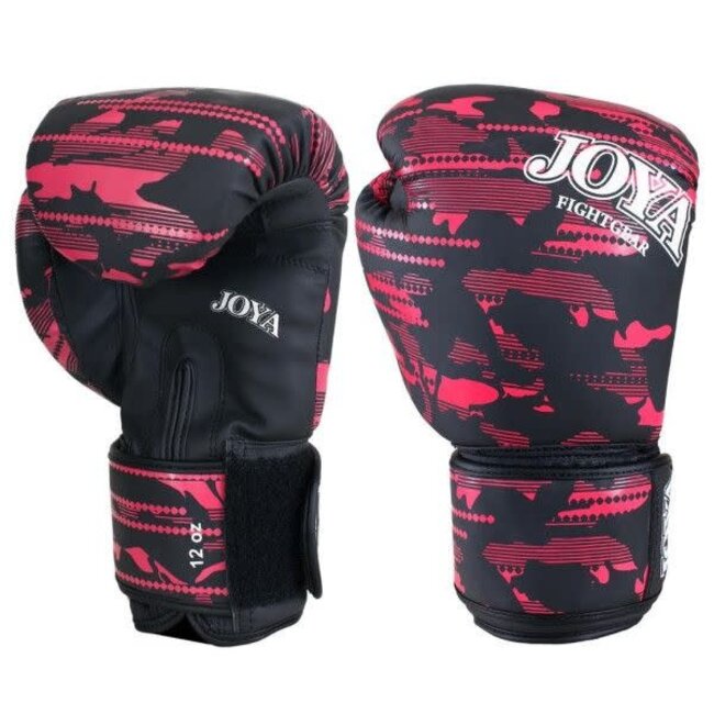 JOYA Camo V2 Kickboksset voor Kinderen – Bokshandschoenen en Scheenbeschermers – Roze