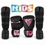Fightsense Fightsense Kids Kickboksset – Bokshandschoenen en Scheenbeschermers – Camo Roze