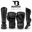 Booster Fightgear Booster Bangkok Kickboksset voor Volwassenen – Bokshandschoenen en Scheenbeschermers – Zwart