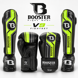 Booster Fightgear V9 Kickboksset – Zwart/Geel