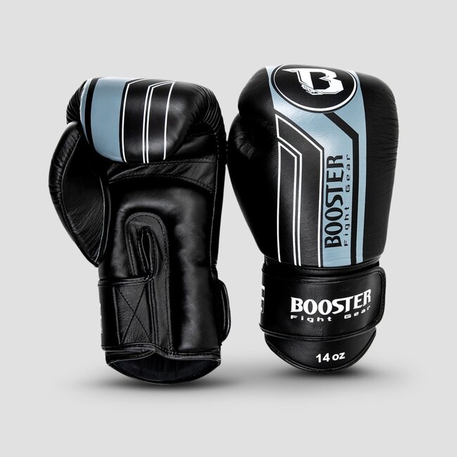 Booster Fightgear V9 Kickboksset Zwart/Grijs – Bokshandschoenen & Scheenbeschermers