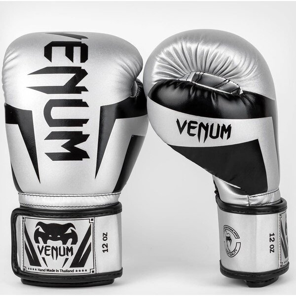 Venum Elite gants de boxe – argent/noir