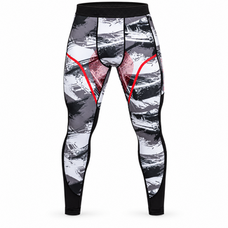 Venum Electron 3.0 Compressiebroek – Grijs/Rood