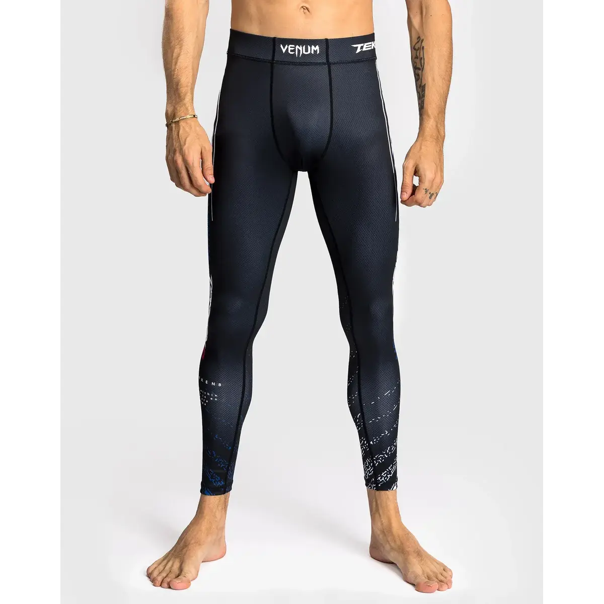 Venum X TEKKEN 8 - pantalon de compression - Jin Kazama Spats - bleu/noir/blanc